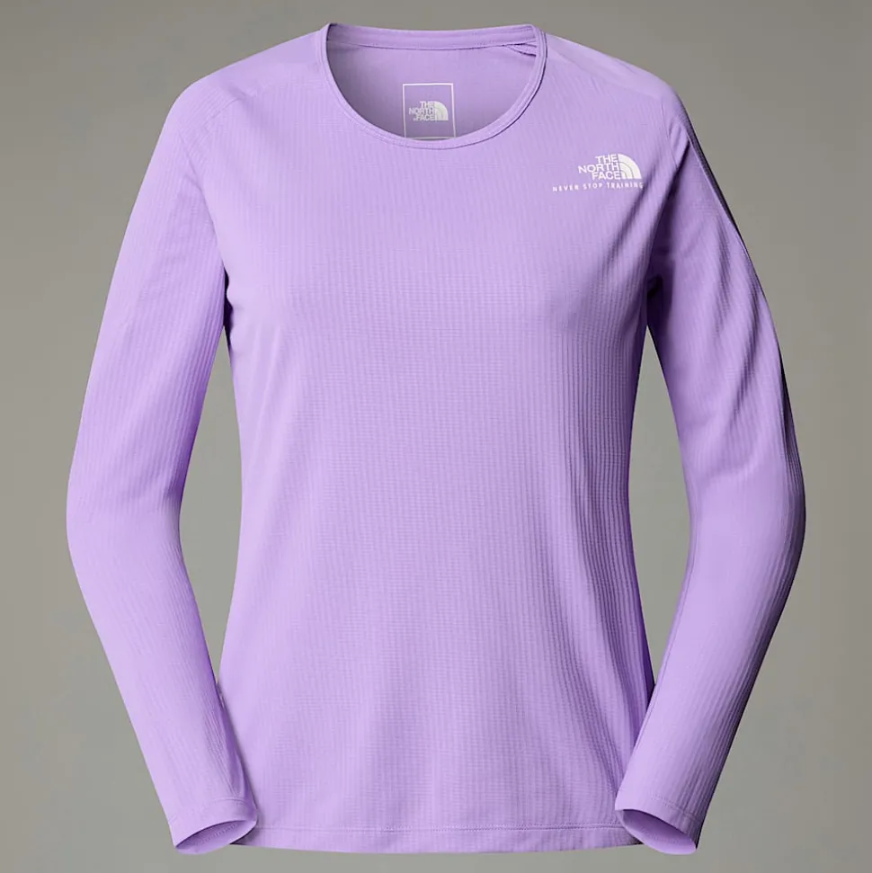 Sale The North Face Langærmet Kikash T-shirt Til Damer Purple Granite