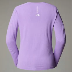 Sale The North Face Langærmet Kikash T-shirt Til Damer Purple Granite