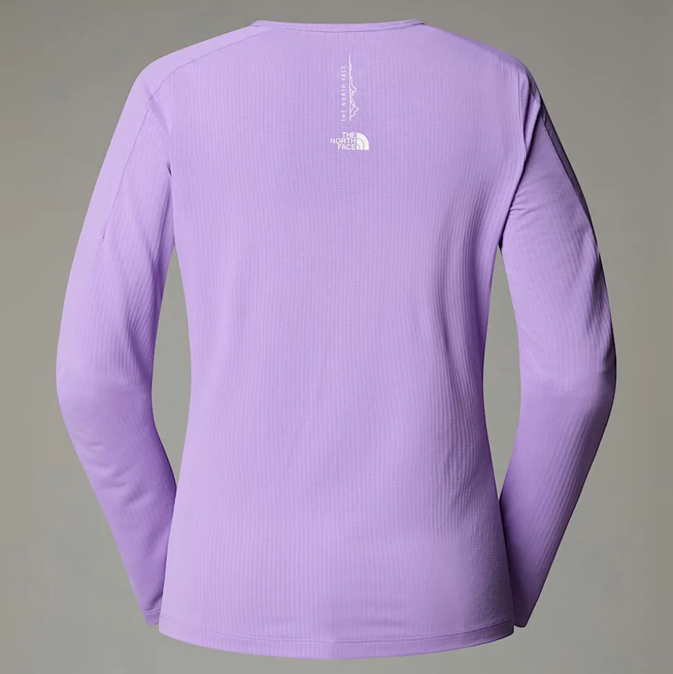 Sale The North Face Langærmet Kikash T-shirt Til Damer Purple Granite