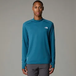 Fashion The North Face Langærmet Kikash Warm T-shirt Til Herrer MALLARD BLUE