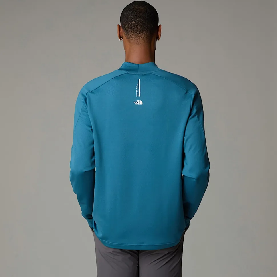 Fashion The North Face Langærmet Kikash Warm T-shirt Til Herrer MALLARD BLUE