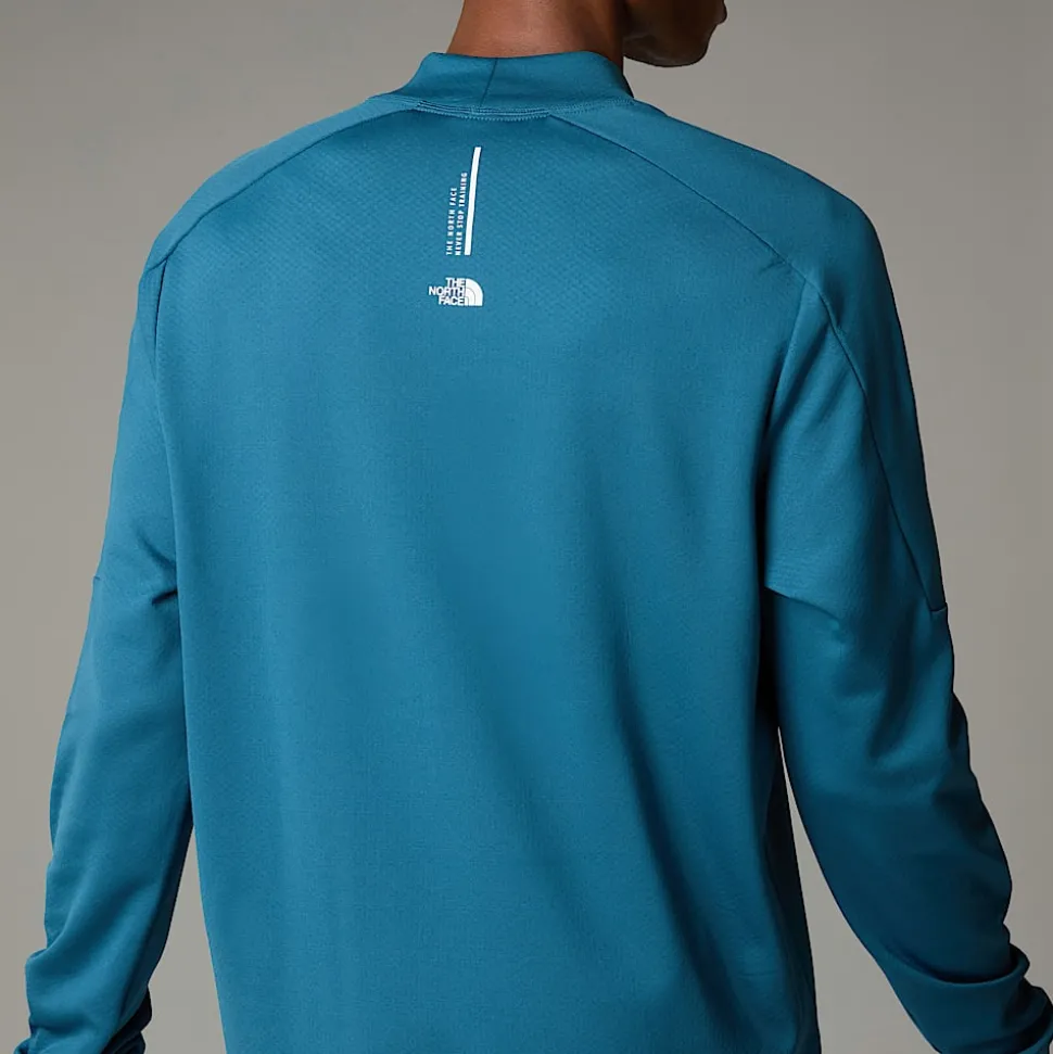 Fashion The North Face Langærmet Kikash Warm T-shirt Til Herrer MALLARD BLUE