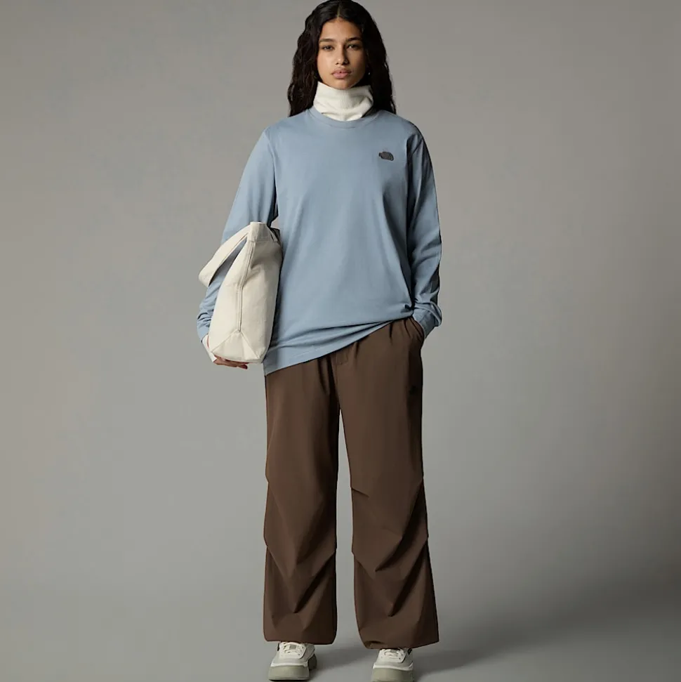 Hot The North Face Langærmet Natural Dye T-shirt Til Damer Smoked Pearl Natural Dye