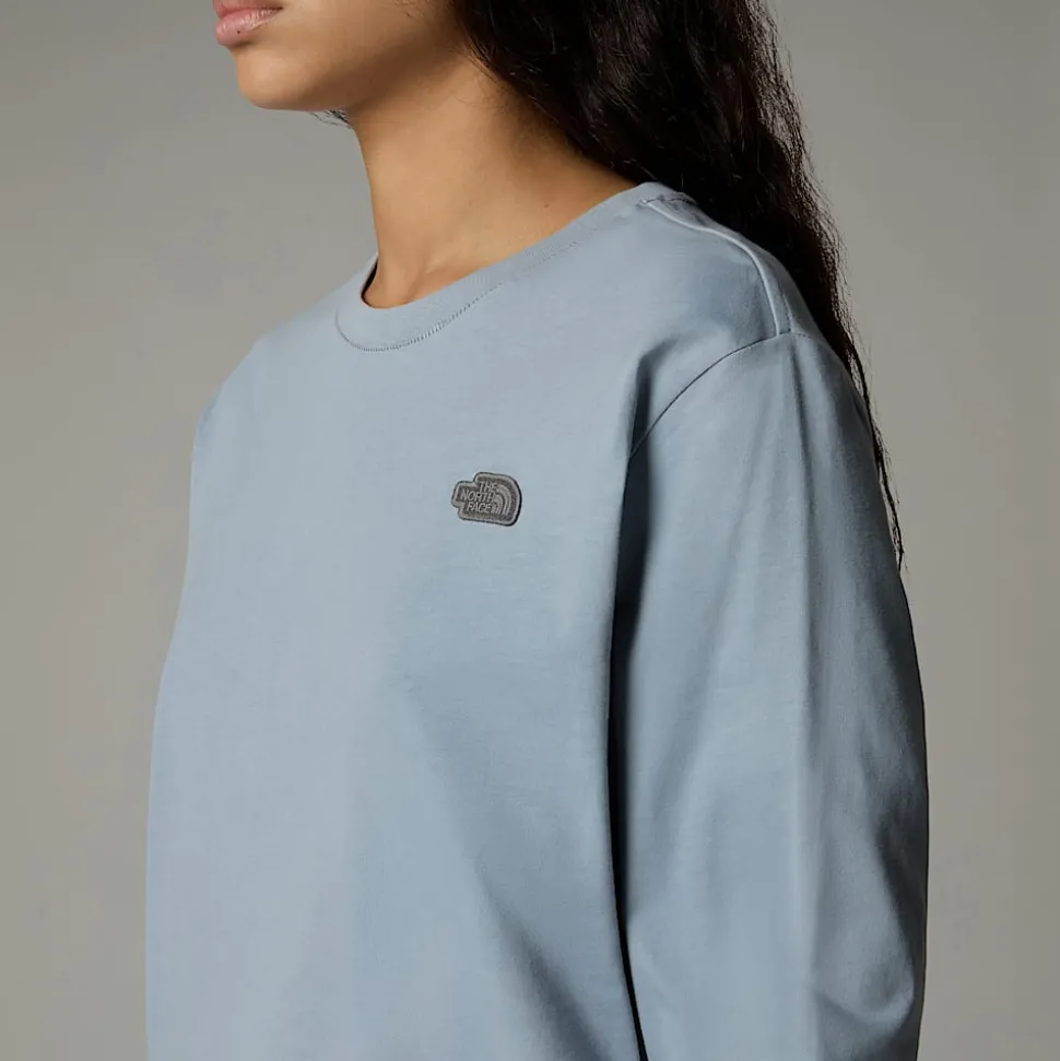 Hot The North Face Langærmet Natural Dye T-shirt Til Damer Smoked Pearl Natural Dye