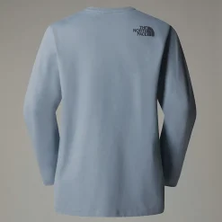 Hot The North Face Langærmet Natural Dye T-shirt Til Damer Smoked Pearl Natural Dye
