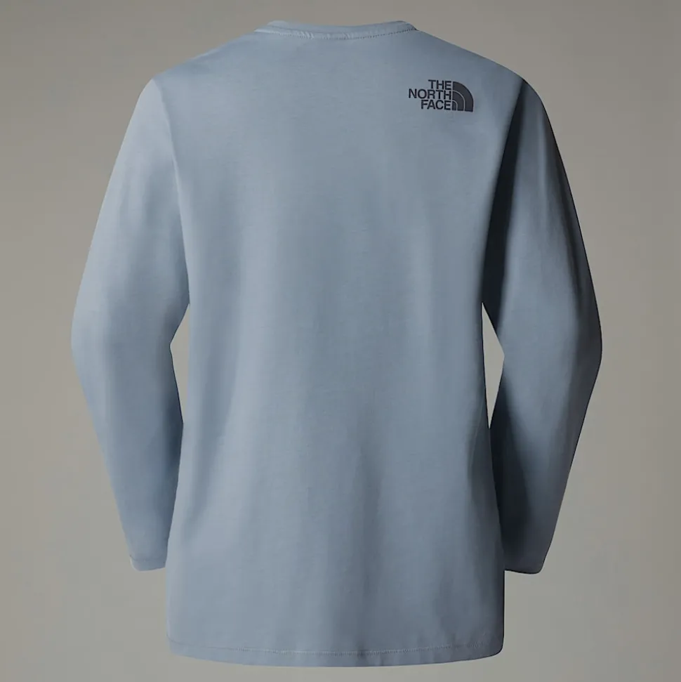 Hot The North Face Langærmet Natural Dye T-shirt Til Damer Smoked Pearl Natural Dye