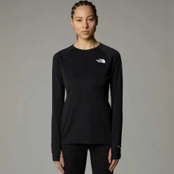 Hot The North Face Langærmet Summit Pro 120 Top Til Damer TNF Black