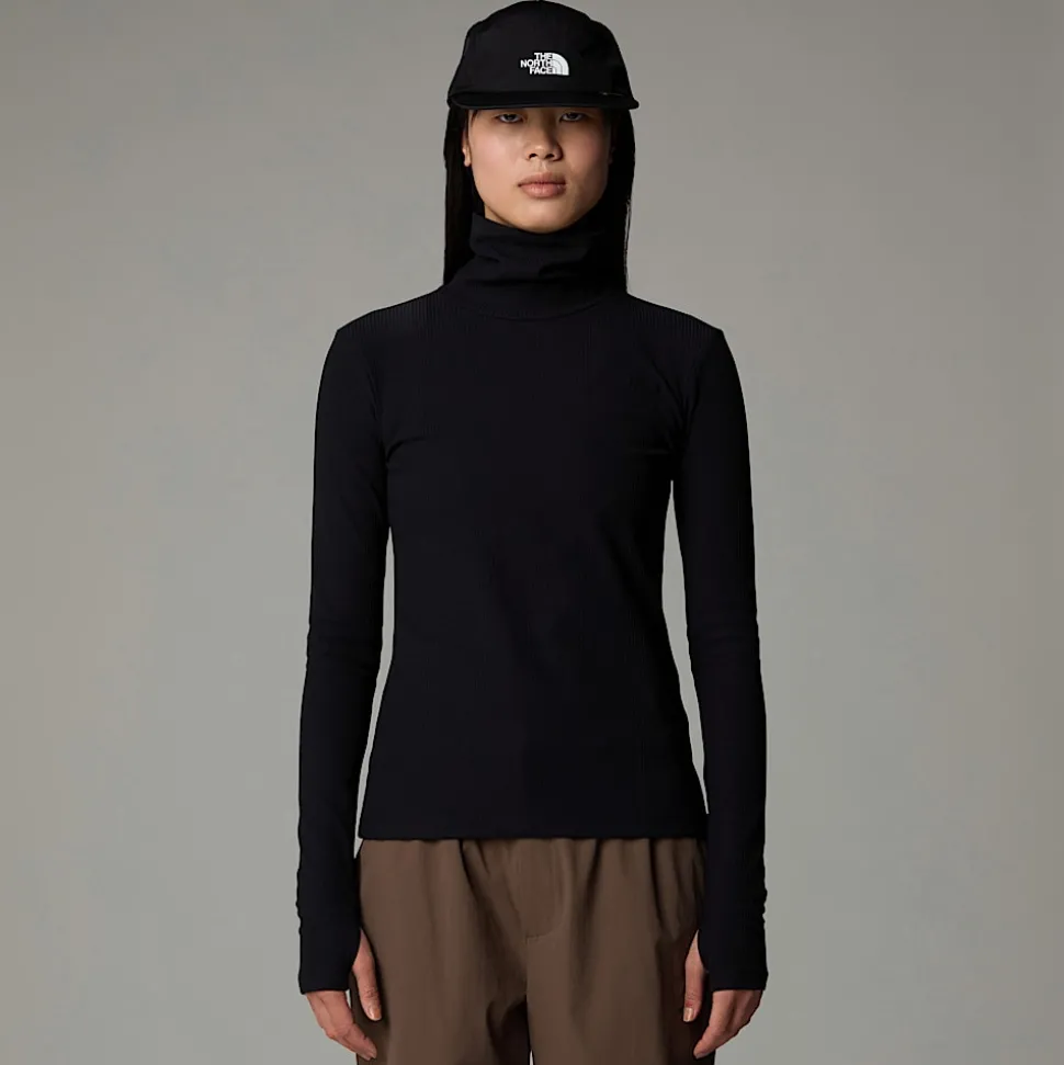 Cheap The North Face Langærmet Turtleneck Top Til Damer TNF Black