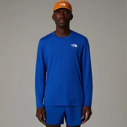 Sale The North Face Lightbright Langærmet T-shirt Til Herrer TNF Blue