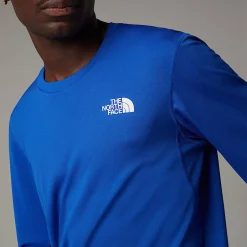 Sale The North Face Lightbright Langærmet T-shirt Til Herrer TNF Blue