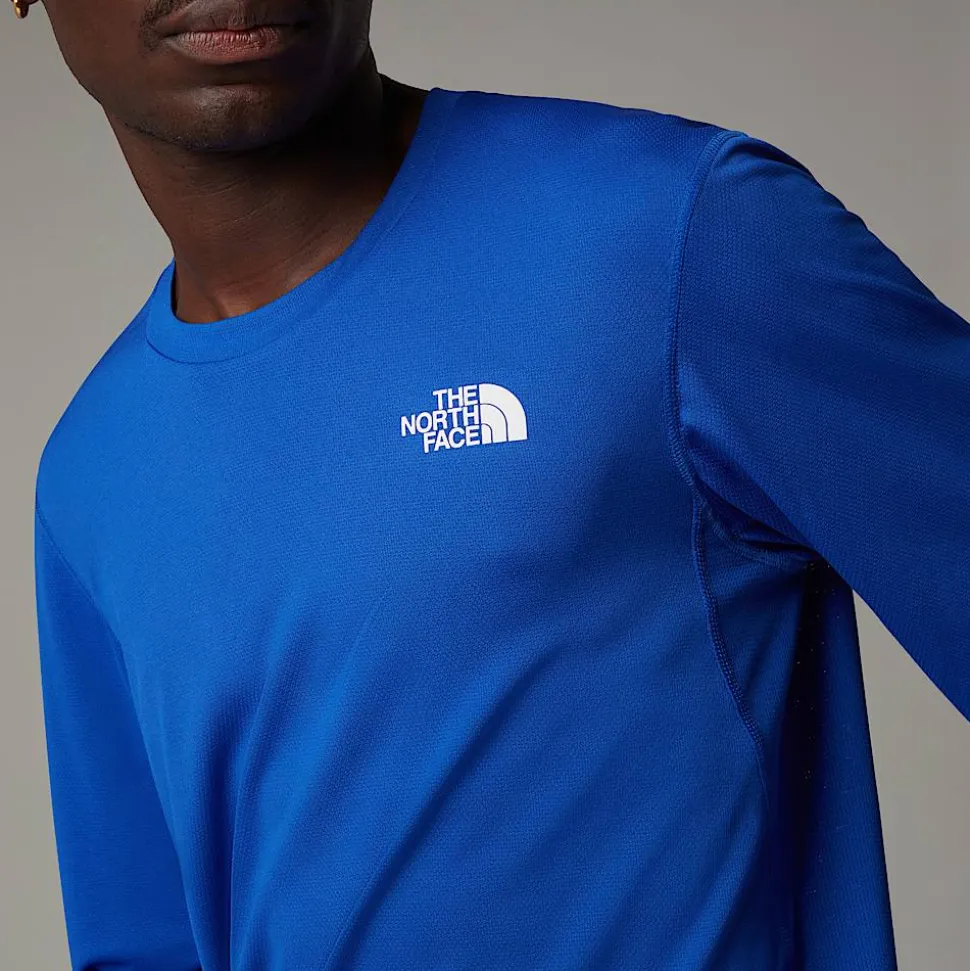 Sale The North Face Lightbright Langærmet T-shirt Til Herrer TNF Blue