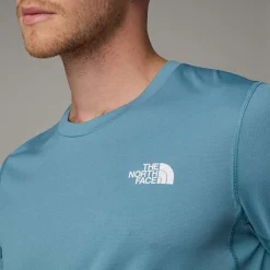 Outlet The North Face Lightbright T-shirt Til Herrer Algae Blue