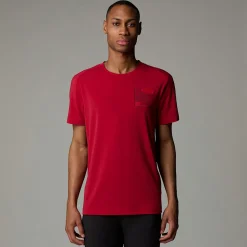 Discount The North Face Lightning Graphic T-shirt Til Herrer Garnet Red