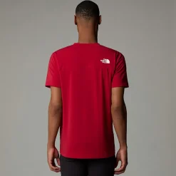 Discount The North Face Lightning Graphic T-shirt Til Herrer Garnet Red