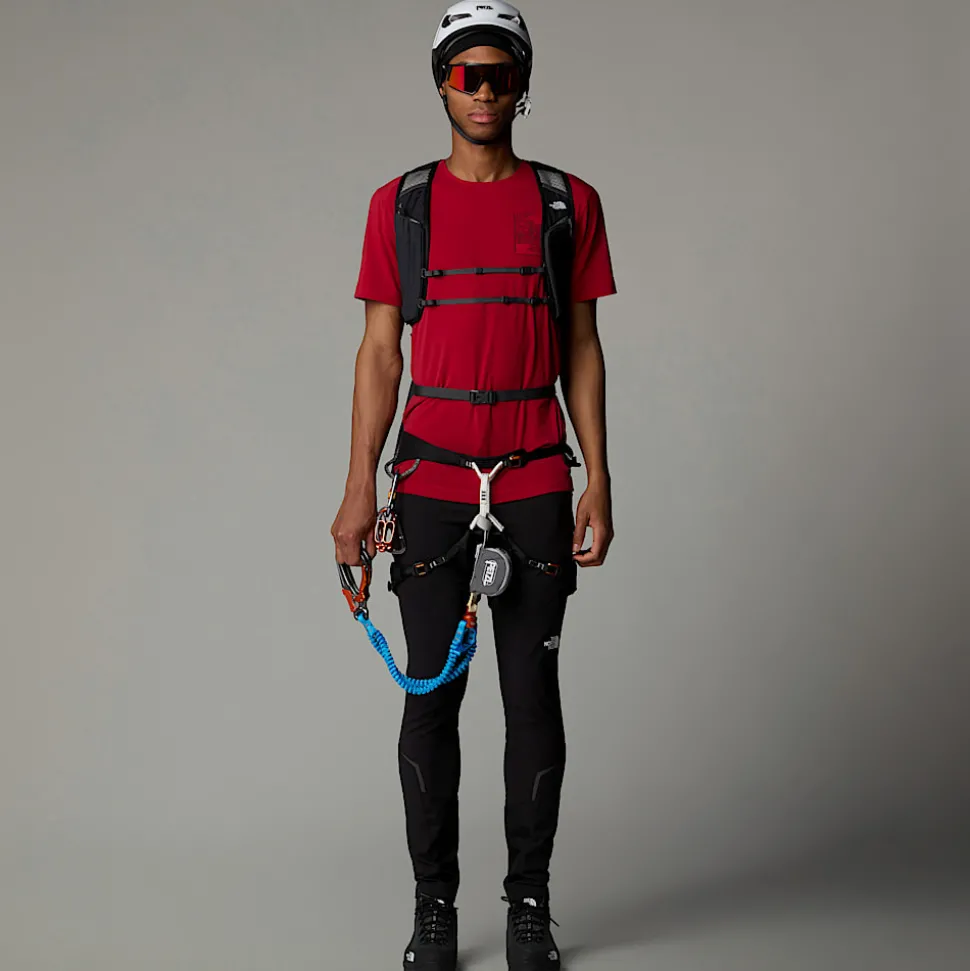 Discount The North Face Lightning Graphic T-shirt Til Herrer Garnet Red