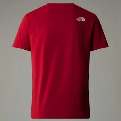 Discount The North Face Lightning Graphic T-shirt Til Herrer Garnet Red