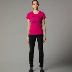 Sale The North Face Lightning Graphic T-shirt Til Damer Pink Primrose