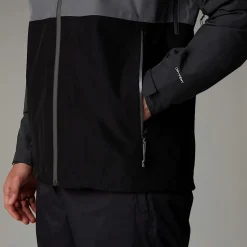 Discount The North Face Lightning Zip-In Jakke Til Herrer TNF Black-Smoked Pearl-Asphalt Grey-NPF