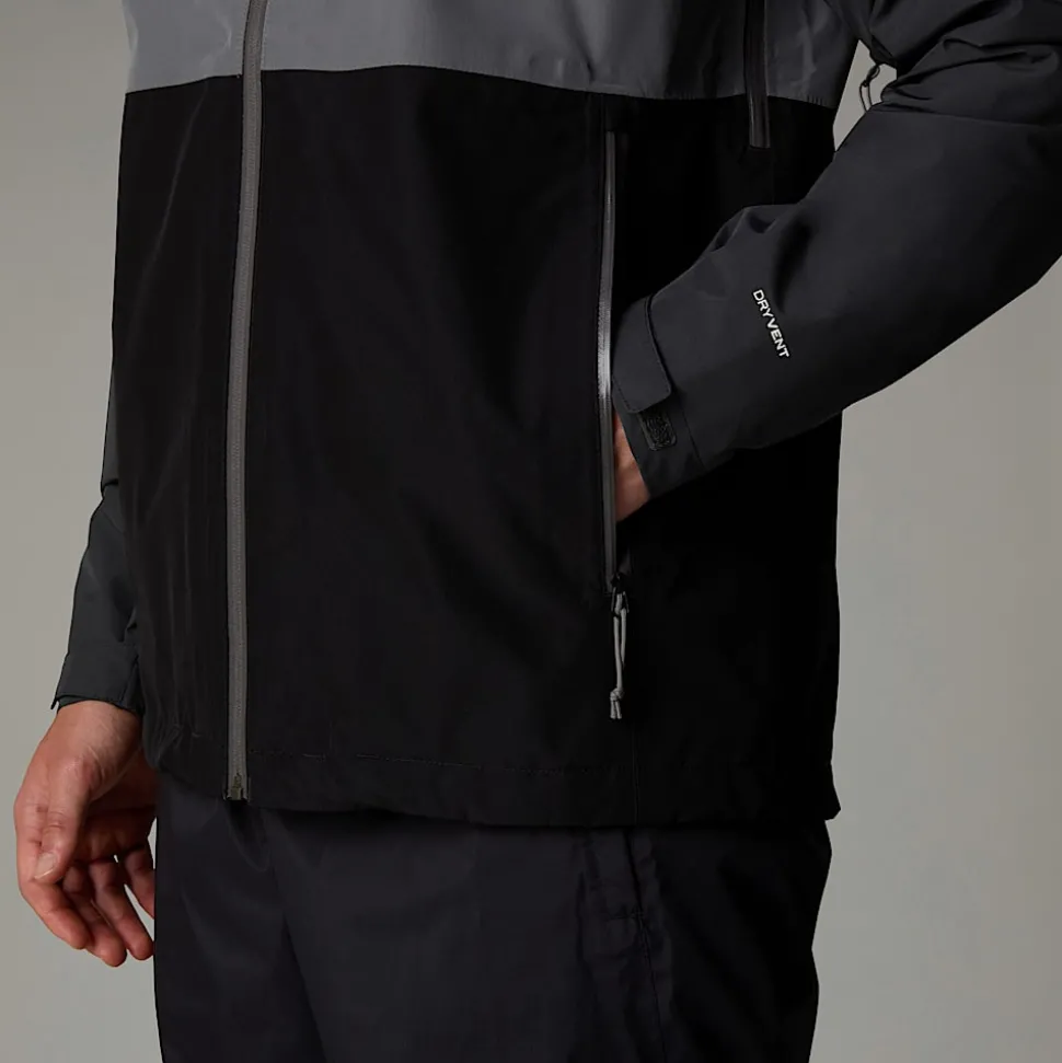 Discount The North Face Lightning Zip-In Jakke Til Herrer TNF Black-Smoked Pearl-Asphalt Grey-NPF