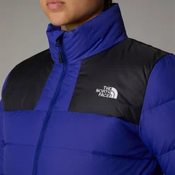 New The North Face Massif Dunjakke Til Damer Lapis Blue-TNF Black