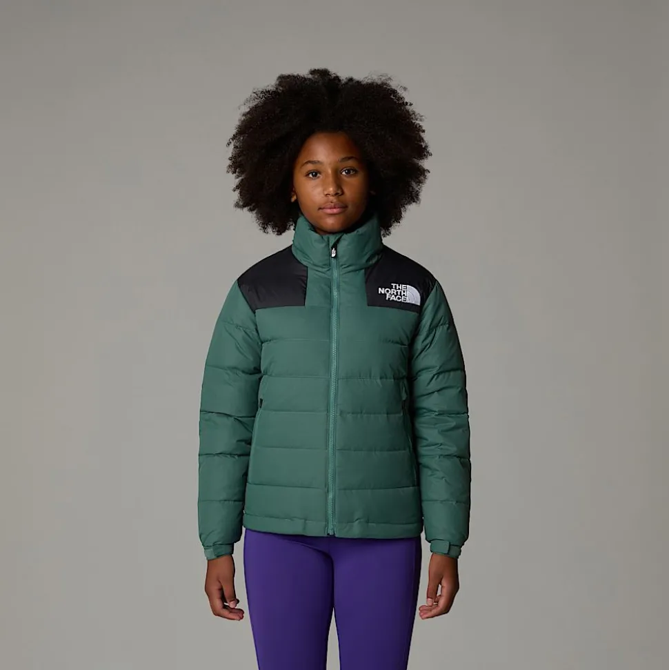 Discount The North Face Massif Dunjakke Til Unge DARK SAGE/TNF BLACK