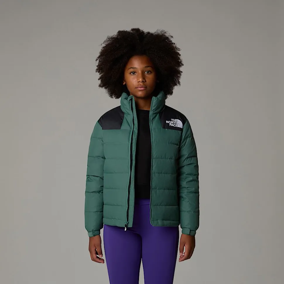 Discount The North Face Massif Dunjakke Til Unge DARK SAGE/TNF BLACK
