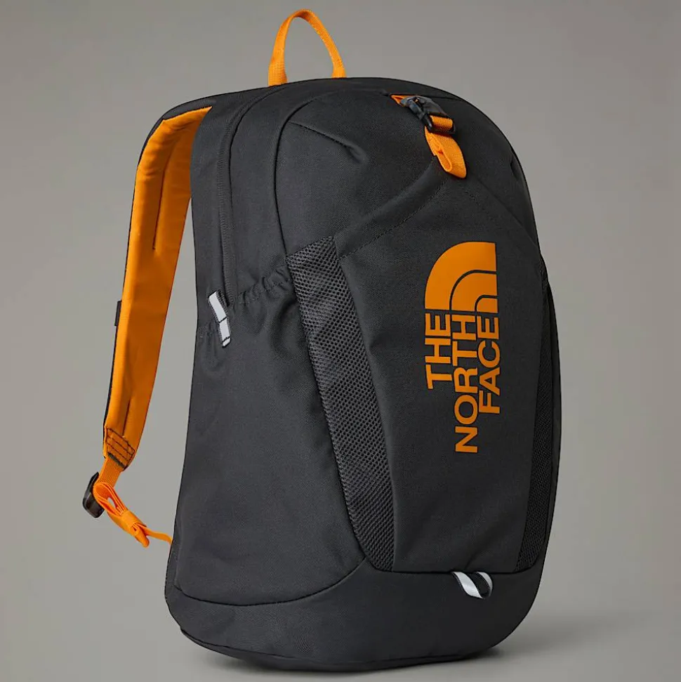 Discount The North Face Mini Recon Rygsæk Til Unge Asphalt Grey-Cone Orange-NPF