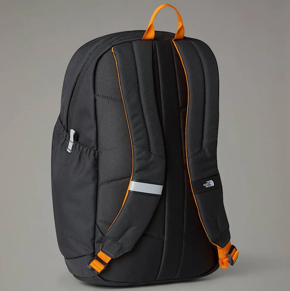Discount The North Face Mini Recon Rygsæk Til Unge Asphalt Grey-Cone Orange-NPF