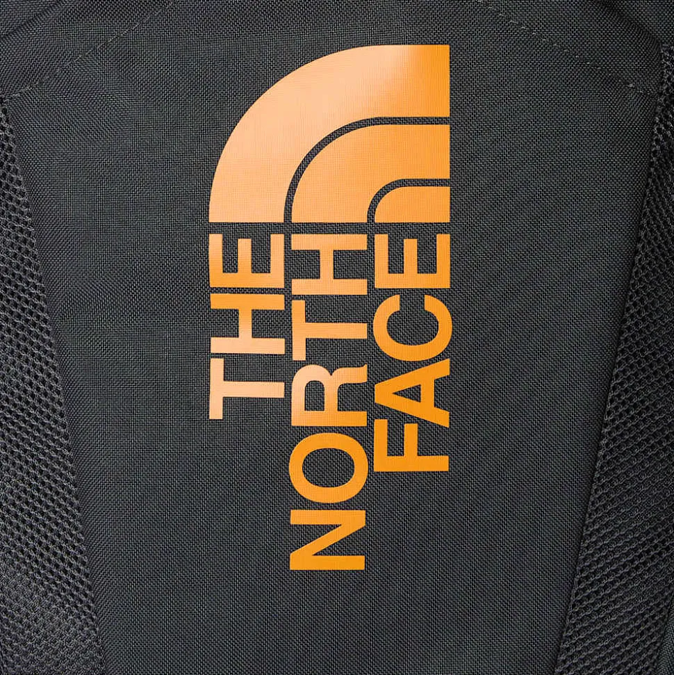 Discount The North Face Mini Recon Rygsæk Til Unge Asphalt Grey-Cone Orange-NPF