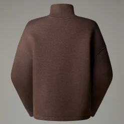 Shop The North Face Mock Neck Sweatshirt Til Damer Smokey Brown Heather
