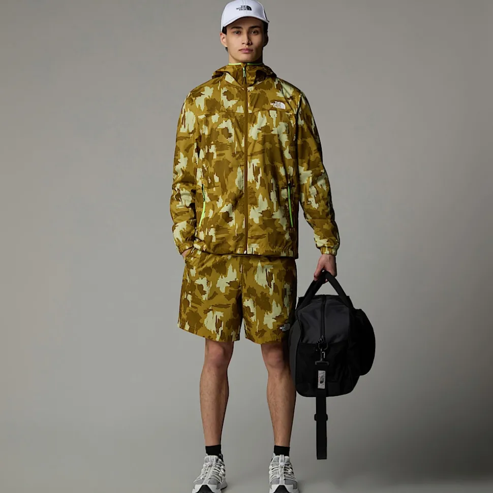 Flash Sale The North Face Mountain Athletics 24/7 7" Shorts Med Tryk Til Herrer Amber Green Painted Mountains Print