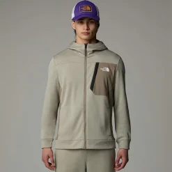 Cheap The North Face Mountain Athletics Fleece Med Gennemgående Lynlås Til Herrer CLAY GREY/CAVERN GREY