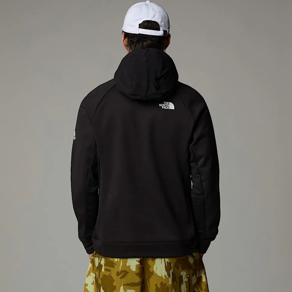 Flash Sale The North Face Mountain Athletics Fleece Med Kvart Lynlås Og Hætte Til Herrer TNF Black