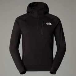 Flash Sale The North Face Mountain Athletics Fleece Med Kvart Lynlås Og Hætte Til Herrer TNF Black