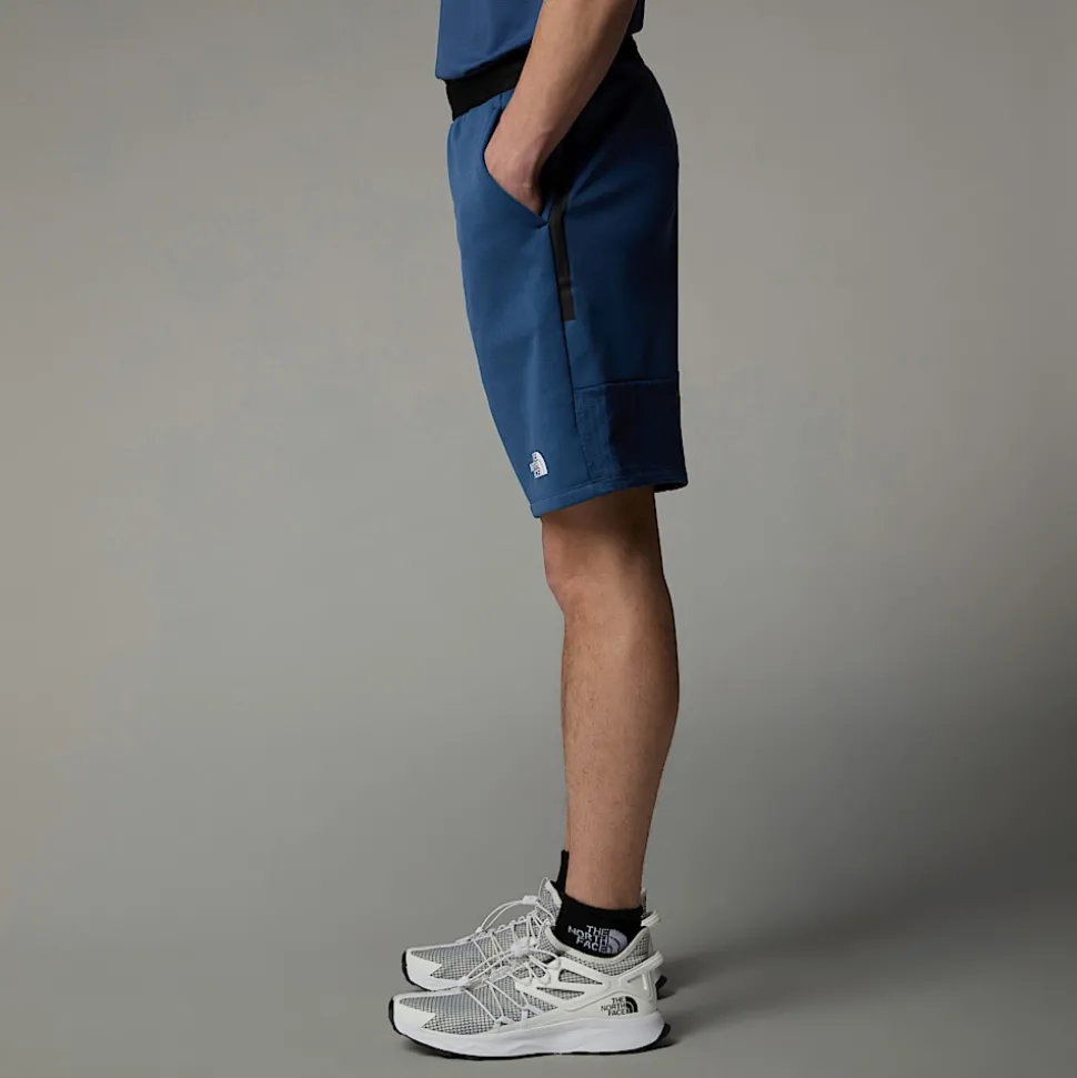 Cheap The North Face Mountain Athletics Shorts I Fleece Til Herrer SHADY BLUE