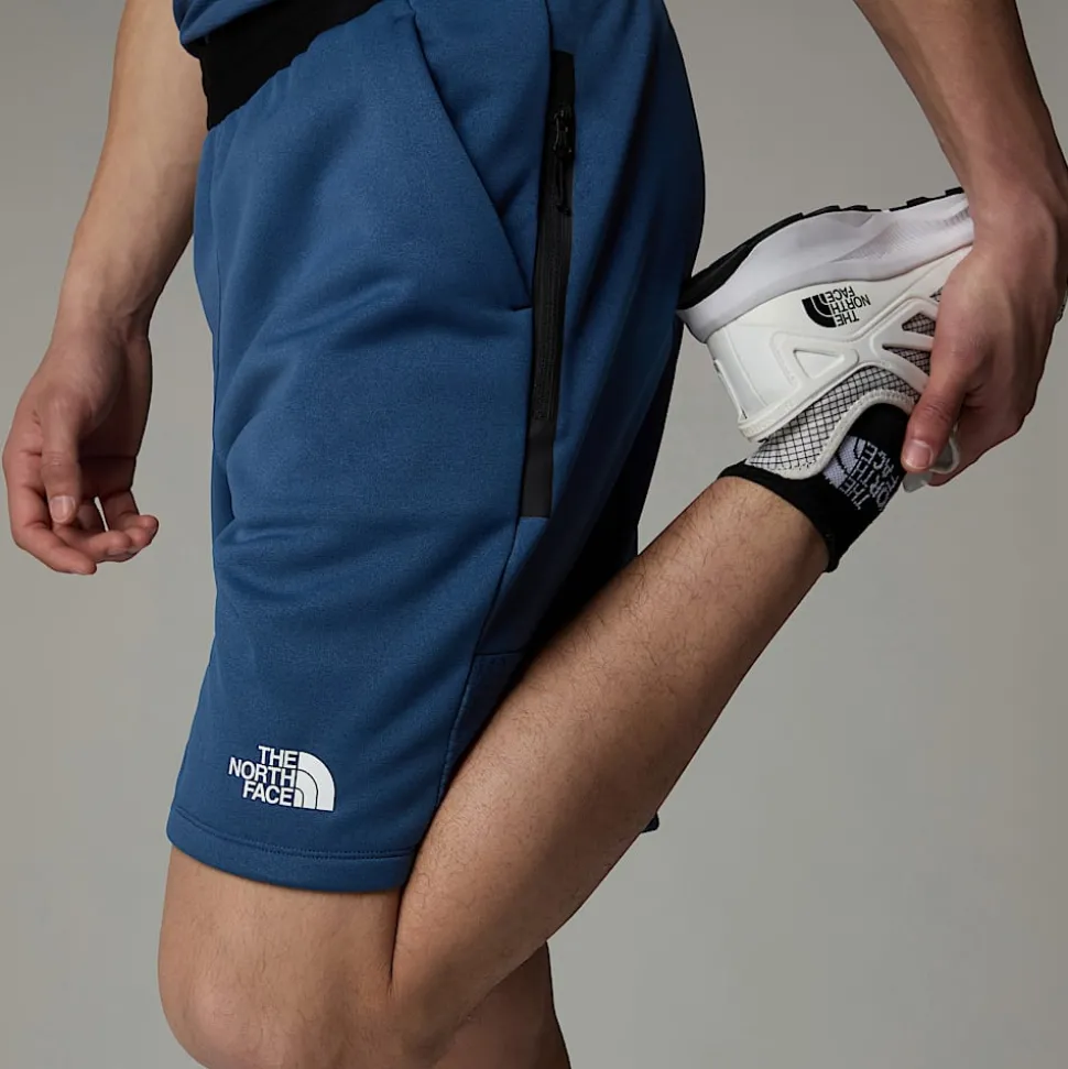 Cheap The North Face Mountain Athletics Shorts I Fleece Til Herrer SHADY BLUE
