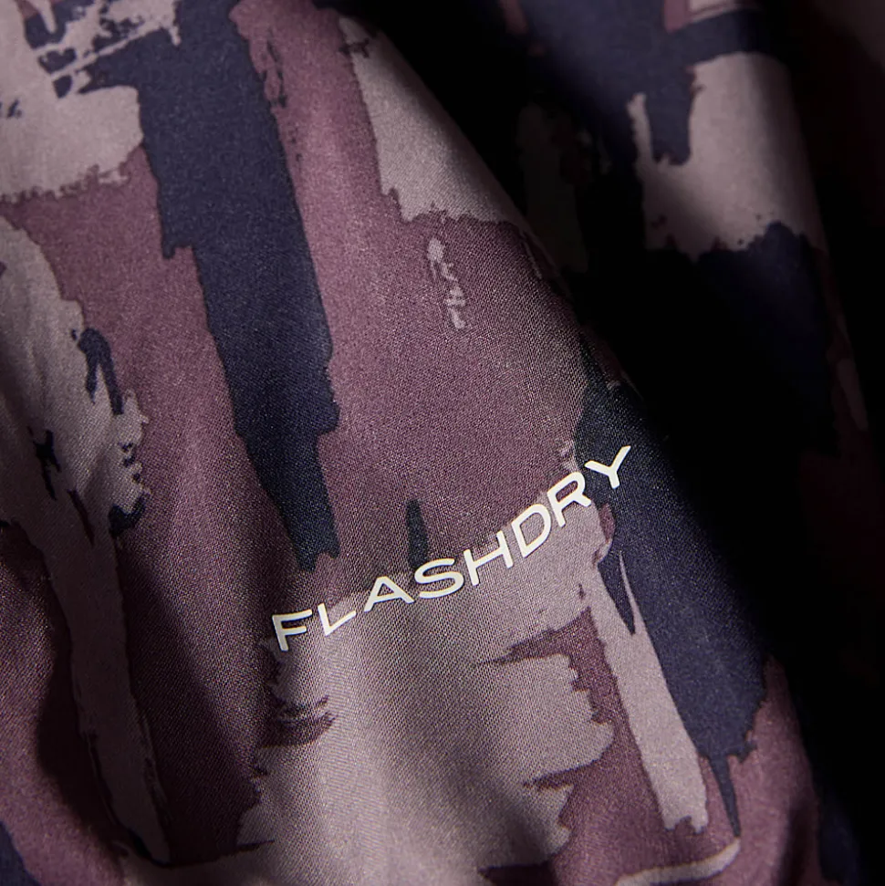 Shop The North Face Mountain Athletics Wind Track Jakke Med Tryk Til Damer Midnight Mauve Painted Mountains Print