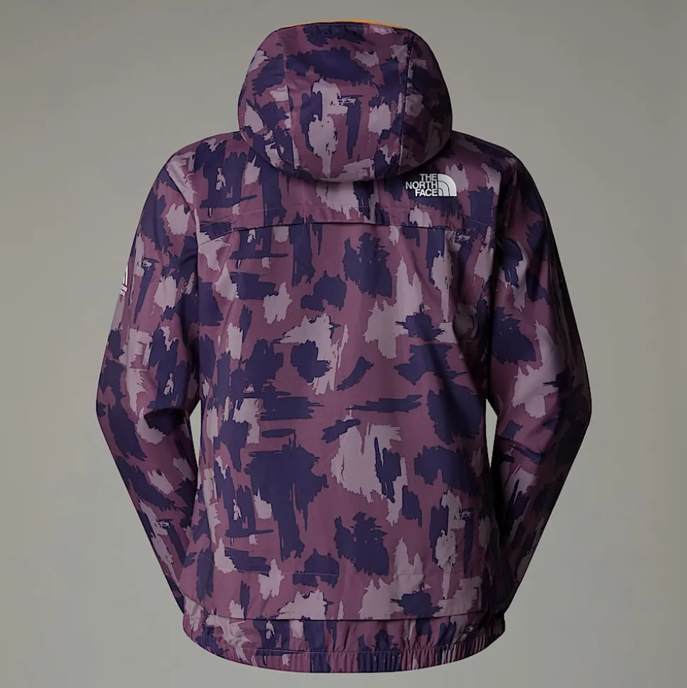 Shop The North Face Mountain Athletics Wind Track Jakke Med Tryk Til Damer Midnight Mauve Painted Mountains Print