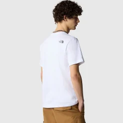 Outlet The North Face Mountain Line T-shirt Til Herrer TNF White