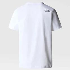 Outlet The North Face Mountain Line T-shirt Til Herrer TNF White