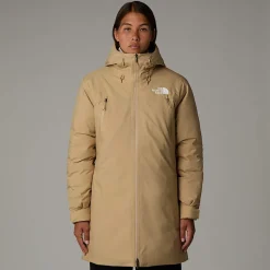 Cheap The North Face Mountain Range Dunparka Til Damer Khaki Stone