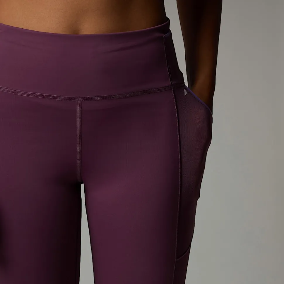 Discount The North Face Movmynt Leggings I Ankellængde Til Damer Midnight Mauve-Purple Granite