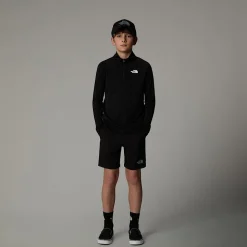 Cheap The North Face Never Stop Langærmet Top Med Kvart Lynlås Til Unge TNF Black