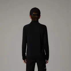 Cheap The North Face Never Stop Langærmet Top Med Kvart Lynlås Til Unge TNF Black