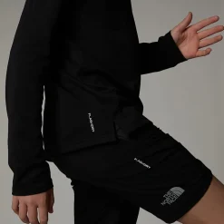 Cheap The North Face Never Stop Langærmet Top Med Kvart Lynlås Til Unge TNF Black