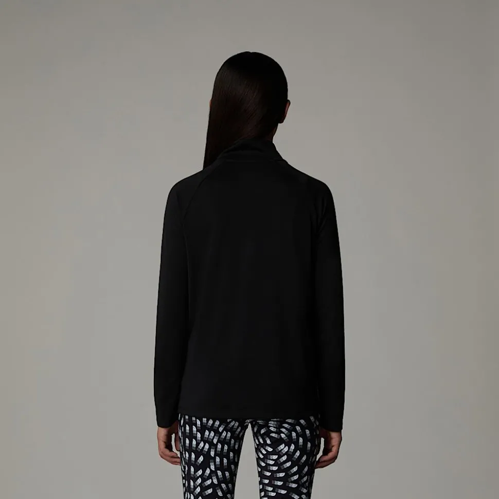 Cheap The North Face Never Stop Langærmet Top Med Kvart Lynlås Til Unge TNF Black