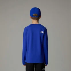 Shop The North Face Never Stop T-shirt Med Lange ærmer Til Unge TNF Blue