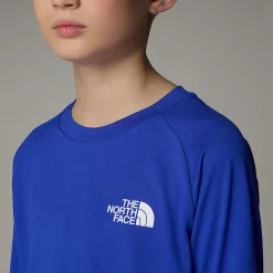 Shop The North Face Never Stop T-shirt Med Lange ærmer Til Unge TNF Blue