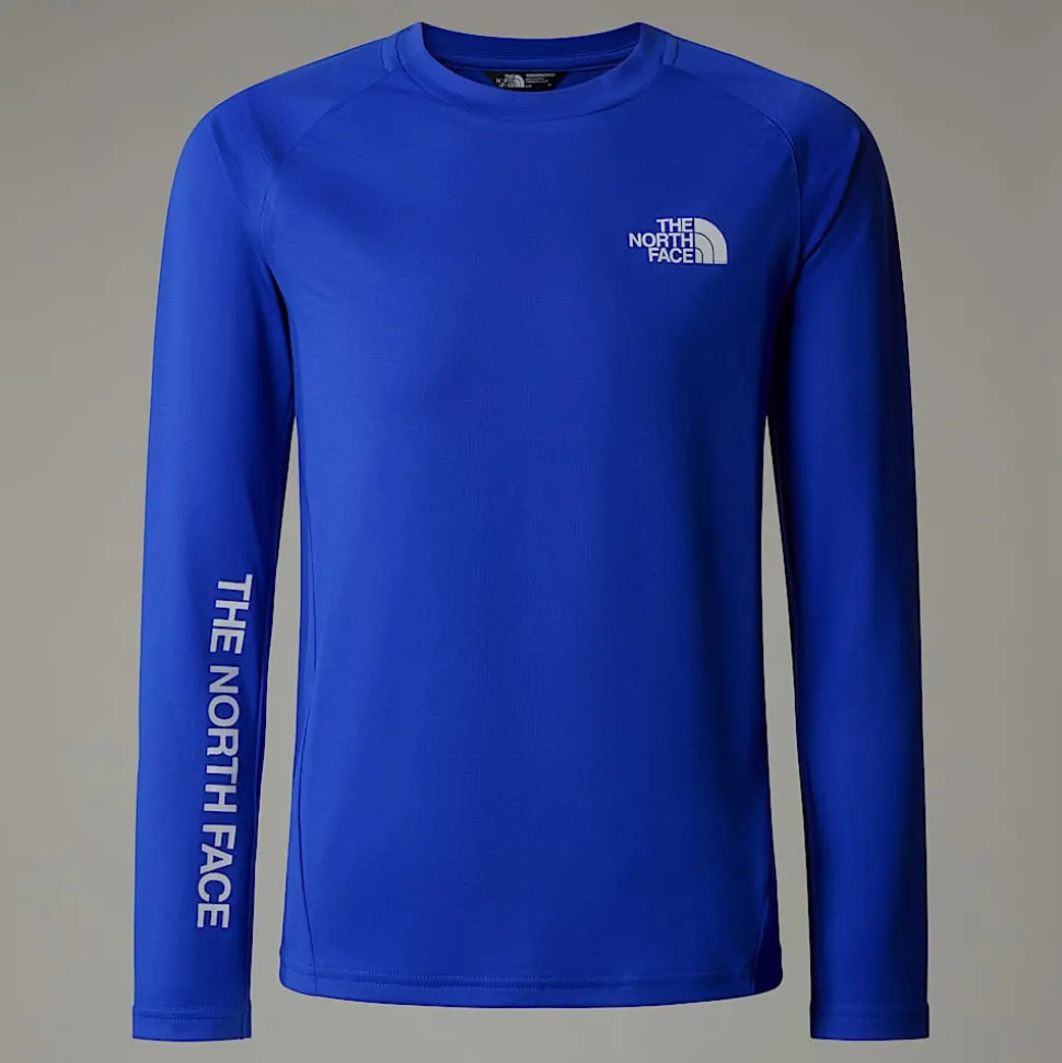 Shop The North Face Never Stop T-shirt Med Lange ærmer Til Unge TNF Blue