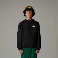 Clearance The North Face Never Stop WindWall™ Jakke Med Hætte Til Drenge TNF Black